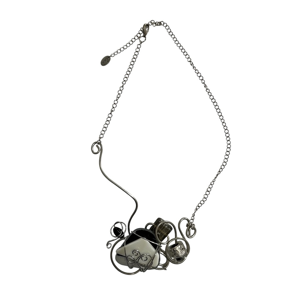 Wire-Wrapped Statement Necklace by Cath